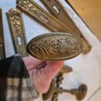 4 sets kasteel klinken, antieke deurklinken grote ovale knop, Ophalen of Verzenden