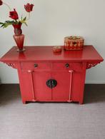 Chinees bruidskast/Dressoir rood, Ophalen, Zo goed als nieuw, 50 tot 75 cm