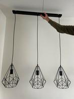 Moderne Hanglamp Marnix - 3 lichts - Zwart Metaal, Huis en Inrichting, Ophalen, Zo goed als nieuw, Metaal, 75 cm of meer