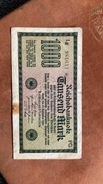 Duitsland 1000 Mark 1922, Postzegels en Munten, Bankbiljetten | Europa | Niet-Eurobiljetten, Ophalen of Verzenden
