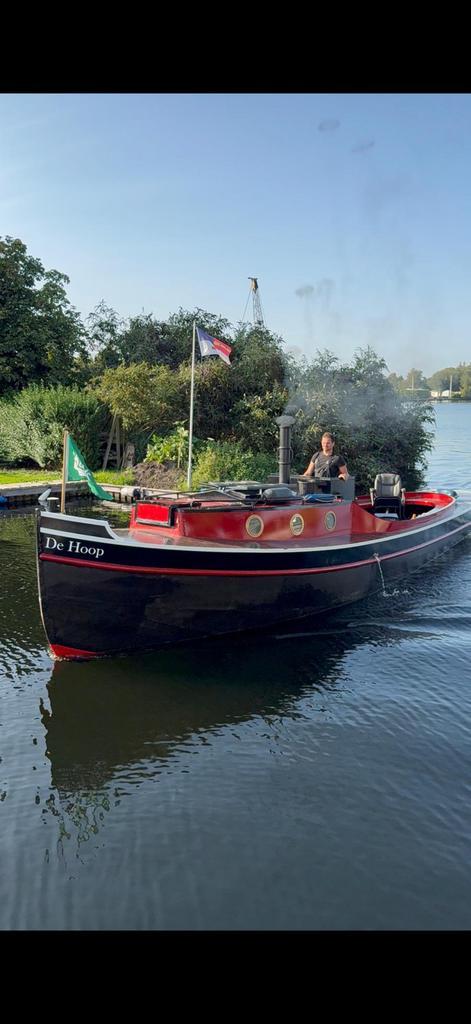 Sleepboot “De Hoop” met brons 2 cilinder, Watersport en Boten, Motorboten en Motorjachten, Zo goed als nieuw, Staal, 9 tot 12 meter