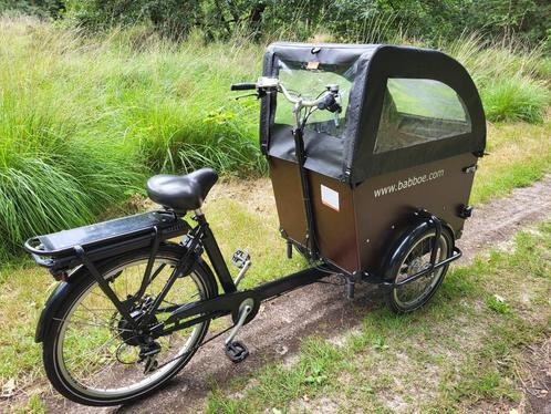 Babboe Dog - E, Fietsen en Brommers, Fietsen | Bakfietsen, Zo goed als nieuw, Overige merken, 4 kinderen of meer, Elektrisch, Huif