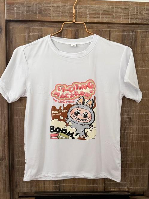 Super gave Labubu T-shirt voor kinderen *NIEUW*, Kinderen en Baby's, Kinderkleding | Maat 128, Nieuw, Jongen of Meisje, Shirt of Longsleeve
