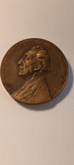 Bronzen Penning Willem Cornelis Röntgen, Ophalen of Verzenden, Brons, Nederland