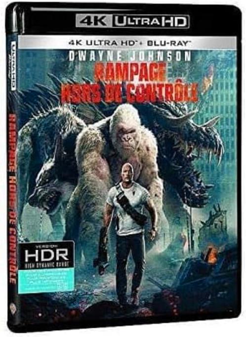 Rampage: Big Meets Bigger 4K UHD Blu-Ray FR NLO (Nieuw), Cd's en Dvd's, Blu-ray, Nieuw in verpakking, Actie, Ophalen of Verzenden