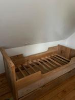 Steigerhouten 1 persoons bed, Ophalen, 90 cm, Eenpersoons, Bruin