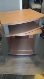 Houten TV-meubel met glazen deuren, Ophalen of Verzenden