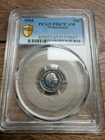 Juliana proof PR67CAM 1968 10 cent pcgs, Ophalen of Verzenden, Koningin Juliana, 10 cent, Losse munt