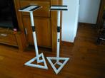 2 witte Standaards voor Speakers, Muziek en Instrumenten, Standaards, Ophalen, Gebruikt, Instrumentstandaard