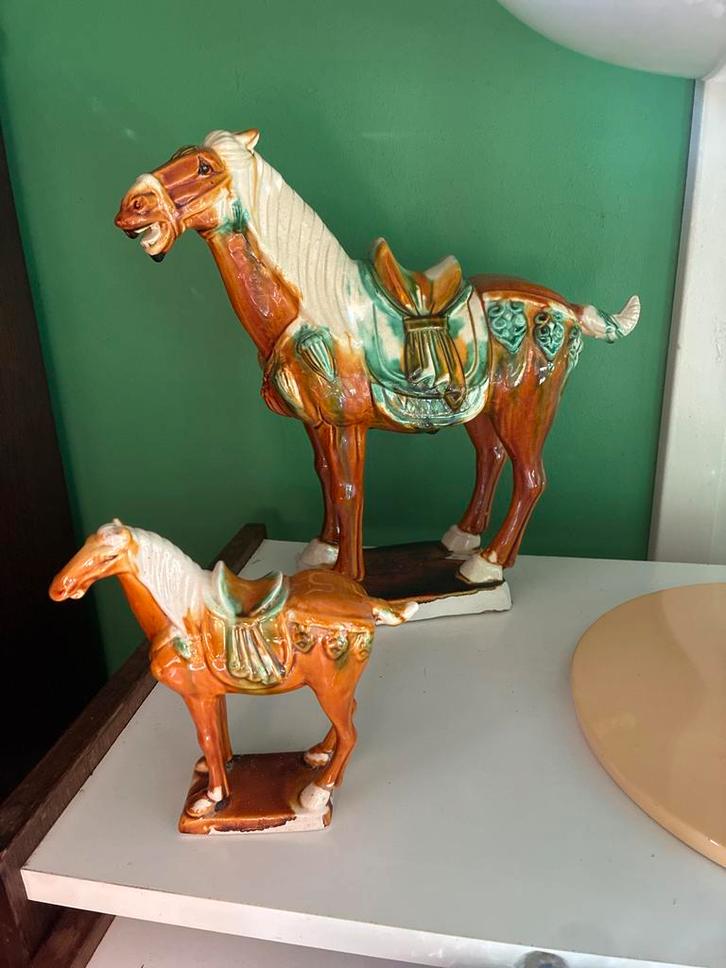 Chinees Tang paard - 27cm decoratie, Antiek en Kunst, Kunst | Beelden en Houtsnijwerken, Ophalen of Verzenden