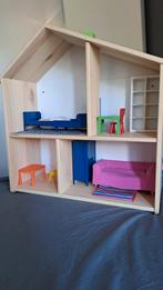 Ikea poppenhuis met inrichting, Kinderen en Baby's, Speelgoed | Poppenhuizen, Ophalen of Verzenden, Zo goed als nieuw