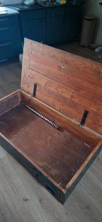 Oude legerkist, Huis en Inrichting, Woonaccessoires | Kisten, Ophalen, Gebruikt, Minder dan 50 cm