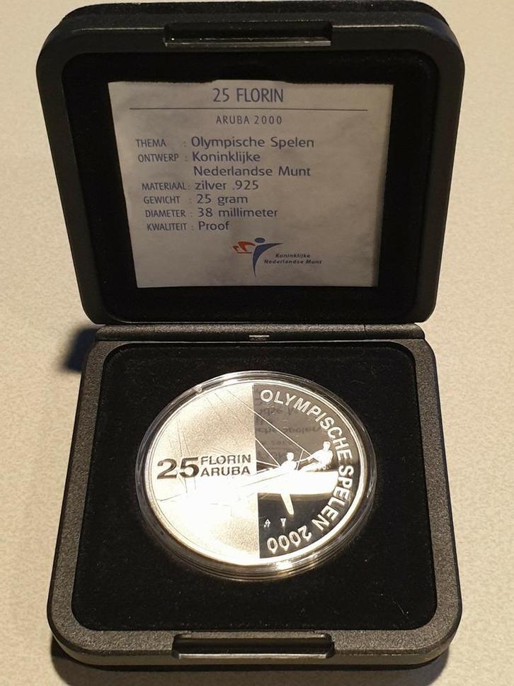 Aruba 2000, 25 gr .925 zilver (9(, Postzegels en Munten, Edelmetalen en Baren, Zilver, Ophalen of Verzenden