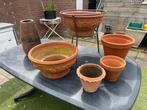 Terra Cotta set grote Schalen -  Vaas en Potten. Als set., Ophalen, Steen, Minder dan 30 cm, Minder dan 60 cm
