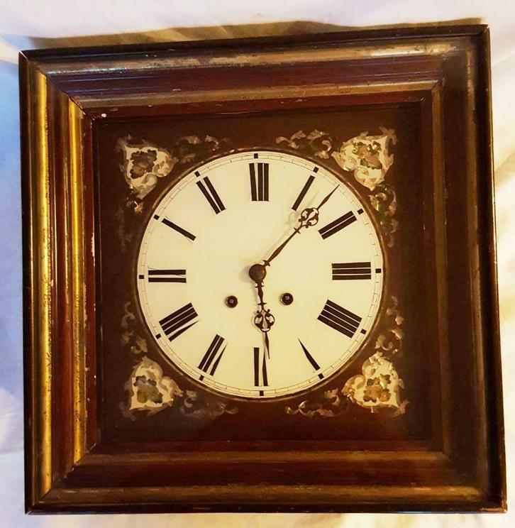 antieke wandklok meijer & blessing rotterdam, Antiek en Kunst, Antiek | Klokken, Ophalen