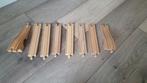 Houten treinbaan rechte, Kinderen en Baby's, Speelgoed | Houten speelgoed, Ophalen of Verzenden, Zo goed als nieuw