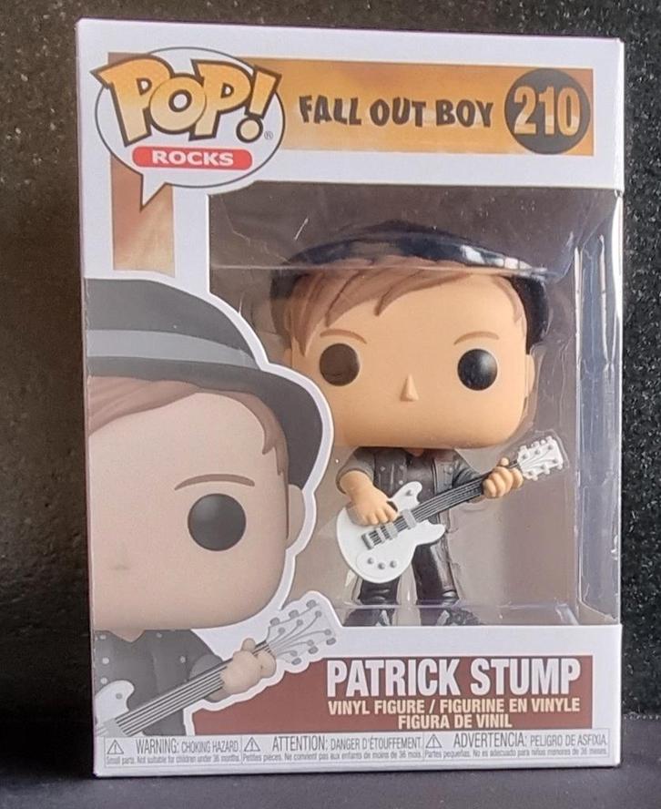 Funko Pop!, Patrick Stump, #210, Fall Out Boys, Rocks, Verzamelen, Poppetjes en Figuurtjes, Zo goed als nieuw, Ophalen of Verzenden