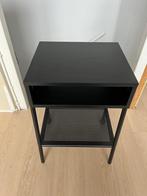 2x nachtkastje Ikea Setskog zwart, Ophalen, Zo goed als nieuw, Minder dan 45 cm, Minder dan 55 cm