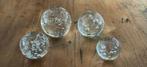 4 x glasbol met luchtbellen presse papier paperweight, Antiek en Kunst, Ophalen of Verzenden