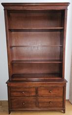 Mooie kersenhouten boekenkast, Ophalen, 100 tot 150 cm, 200 cm of meer, Zo goed als nieuw