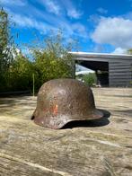 Dubbel decal m35 Duitse helm, Verzamelen, Militaria | Tweede Wereldoorlog, Ophalen of Verzenden, Landmacht, Duitsland, Helm of Baret