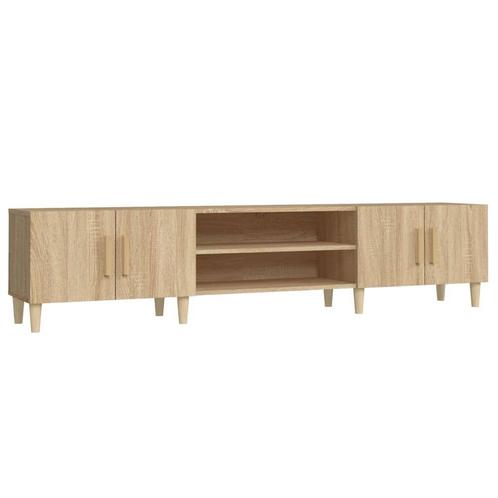 Tv-meubel 180x31,5x40 cm bewerkt hout sonoma eikenkleurig, Huis en Inrichting, Kasten | Televisiemeubels, Nieuw, Minder dan 100 cm