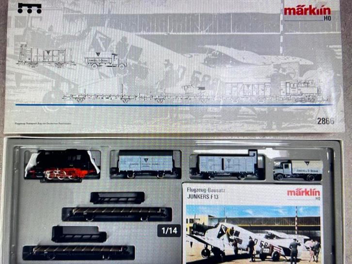 ** NIEUW ** Märklin 2866 ** VLIEGTUIGTRANSPORT ** BR 80 **, Hobby en Vrije tijd, Modeltreinen | H0, Nieuw, Treinset, Wisselstroom