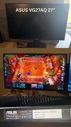 ASUS VG27AQ – 27” WQHD Gaming Monitor, Computers en Software, Monitoren, HDMI, IPS, Zo goed als nieuw, Ophalen