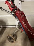 antieke golfset; 3 houten; 9 ijzers; putter; kar, Sport en Fitness, Golf, Ophalen, Gebruikt, Set, Overige merken