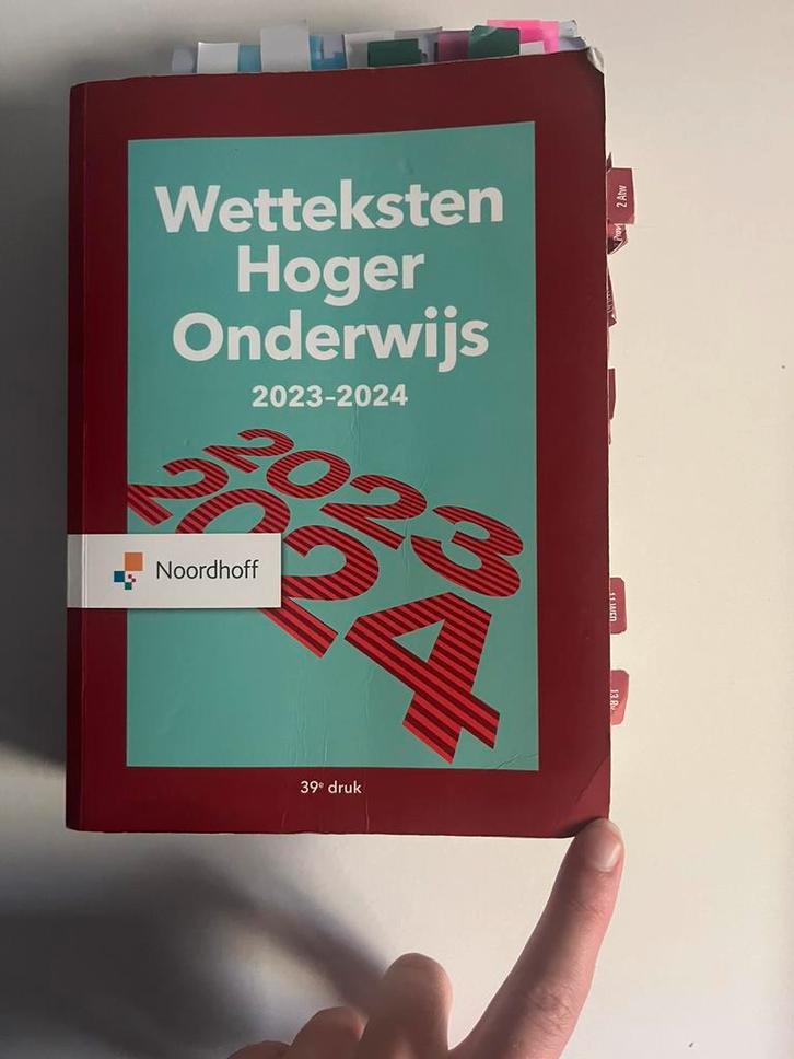 Wetteksten hoger onderwijs 2023-2024, bedrijfskunde boeken, Boeken, Studieboeken en Cursussen, Zo goed als nieuw, WO, Ophalen of Verzenden