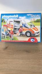 Playmobil ziekenwagen met licht en geluid met doos, Ophalen of Verzenden, Zo goed als nieuw