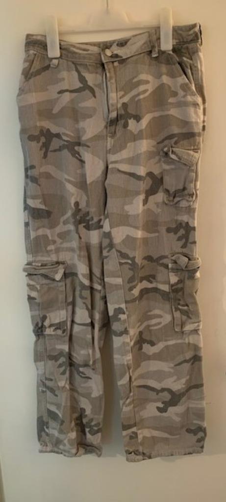 Meerkleurige broek van de Shein. Maat L, Kleding | Dames, Broeken en Pantalons, Zo goed als nieuw, Maat 42/44 (L), Overige kleuren