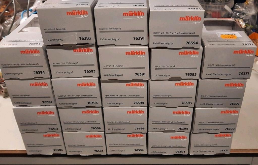 Div lege marklin sein doosjes digitaal, Wisselstroom, Overige typen, Ophalen of Verzenden, Zo goed als nieuw