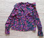 Loavies blouse maat M - bloemenprint met roesjes, Kleding | Dames, Blouses en Tunieken, Maat 38/40 (M), Overige kleuren, Ophalen of Verzenden