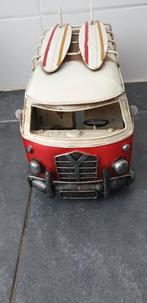 zeer grote metaal metalen bus vw volkswagen rood look retro, Ophalen of Verzenden