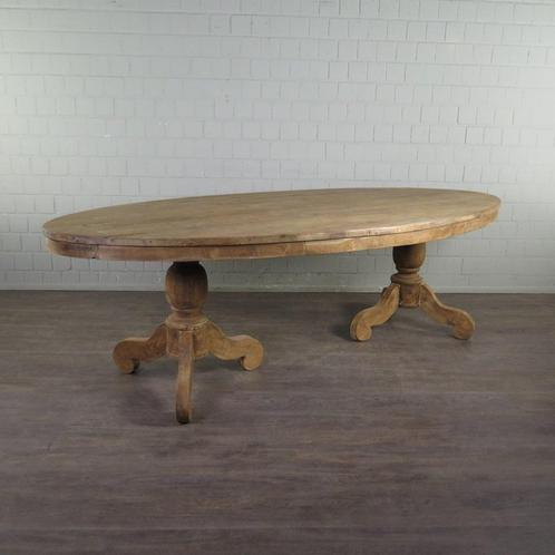 21933 Tuin/Kamer Eettafel Tafel Teak Ovaal 2,60 m x 1,10, Tuin en Terras, Tuintafels, Nieuw, Ovaal, Teakhout, Ophalen
