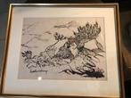 Theo Wolvecamp  Aquarel  Gesigneerd  Ingelijst  Uniek werk, Antiek en Kunst, Kunst | Schilderijen | Klassiek, Ophalen