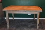 Massief Eiken Eettafel - Uitschuifbaar, Huis en Inrichting, Tafels | Eettafels, Ophalen, Gebruikt, Eikenhout, Landelijk