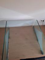Salontafel glas, Huis en Inrichting, Tafels | Bijzettafels, Minder dan 45 cm, Vierkant, Ophalen of Verzenden, 75 cm of meer