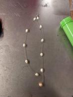 Elegante Parel Ketting, Sieraden, Tassen en Uiterlijk, Kettingen, Overige materialen, Wit, Ophalen of Verzenden, Zo goed als nieuw