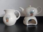 Lavendel Melkkan & Theepot met Warmhouder by Jet, Huis en Inrichting, Keramiek, Overige typen, Ophalen of Verzenden, Zo goed als nieuw