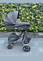 Stokke v5 zwart complete set ,kinderwagen,  buggy alles in 1, Kinderen en Baby's, Kinderwagens en Combinaties, Gebruikt, Verstelbare duwstang