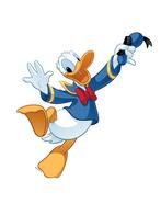 Donald Duck muurstickers L, 2 vellen 45x65 cm, Muurdeco4kids, Nieuw, Wanddecoratie, Verzenden