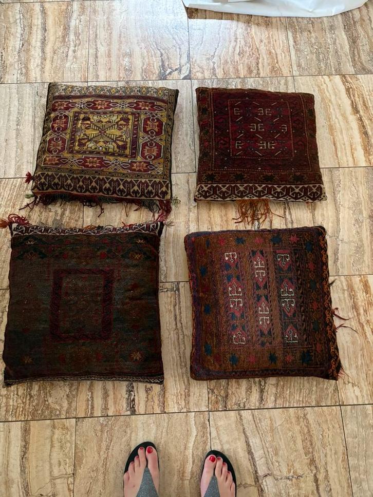 Perzische kussens, Huis en Inrichting, Woonaccessoires | Kussens, Zo goed als nieuw, Vierkant, Ophalen
