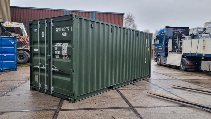 20ft zeecontainer container zeecontainer groen, Zakelijke goederen, Machines en Bouw | Keten en Containers, Ophalen of Verzenden