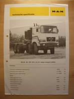 MAN Diesel 48.525 8X8 Technische Specificatie ca 1984, Ophalen, Zo goed als nieuw, MAN Diesel
