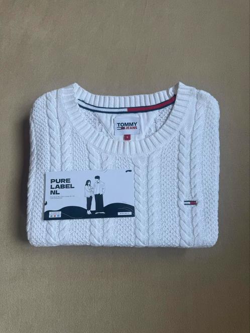 Tommy Hilfiger Jeans Damestrui - Nieuw - Maat S, Kleding | Dames, Truien en Vesten, Zo goed als nieuw, Maat 36 (S), Wit, Verzenden