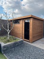 Thermowood buitensauna met omkleedruimte /voorruimte. Sauna, Ophalen of Verzenden, Nieuw, Fins of Traditioneel, Complete sauna