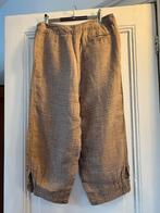 Dries van Noten broek met subtiel ruitmotief, Maat 38/40 (M), Beige, Ophalen of Verzenden, Driekwart