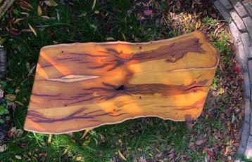Unieke Salontafel van Moerbijhout met Acacia Wortels beschikbaar voor biedingen